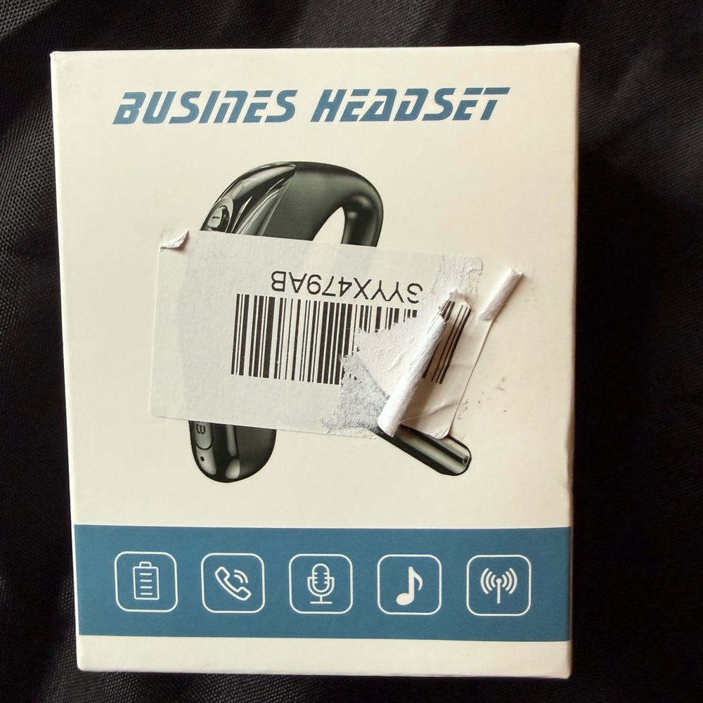 New Wireless Black Business Headset